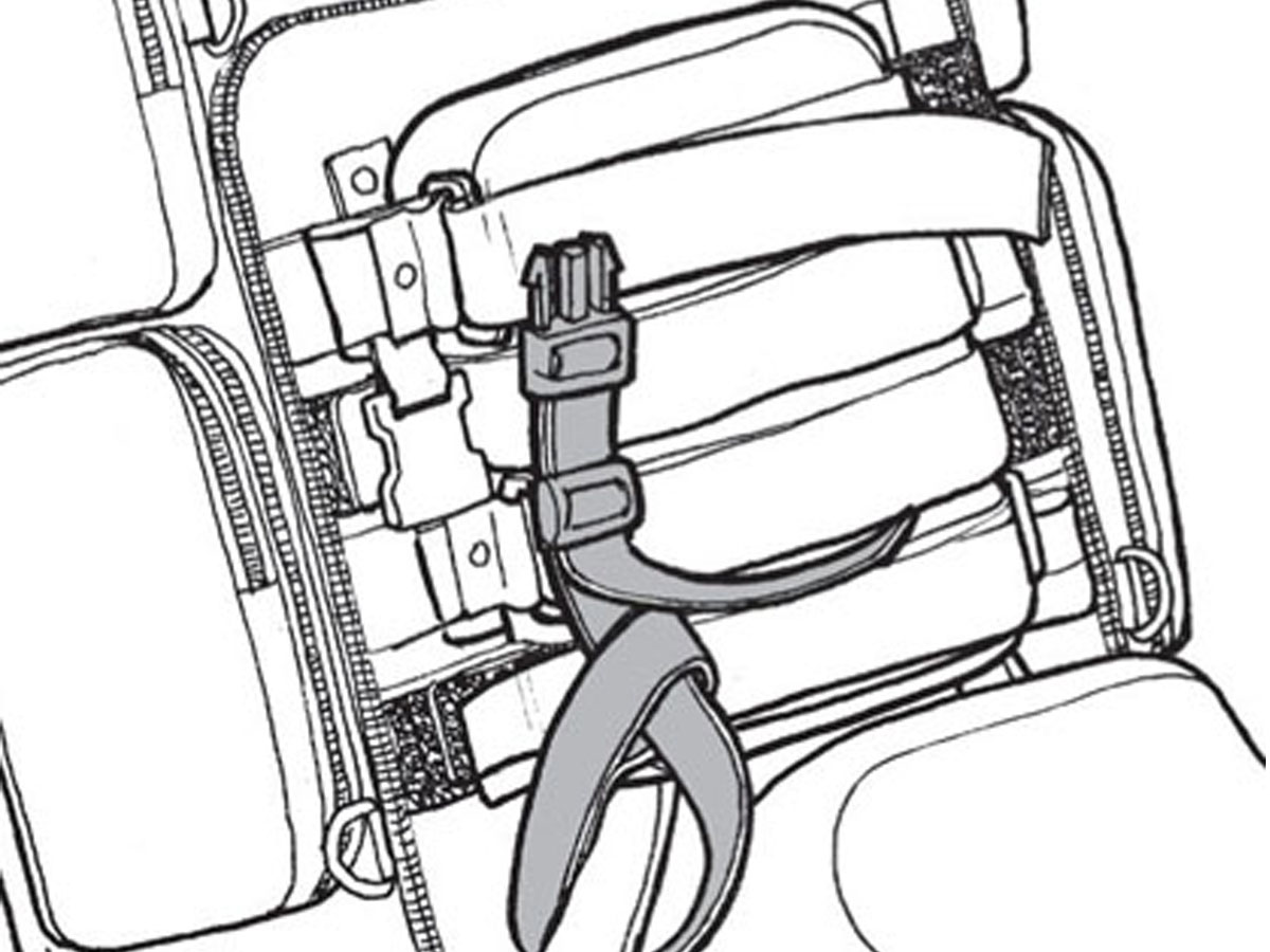 Sketch of CTB mounting straps
